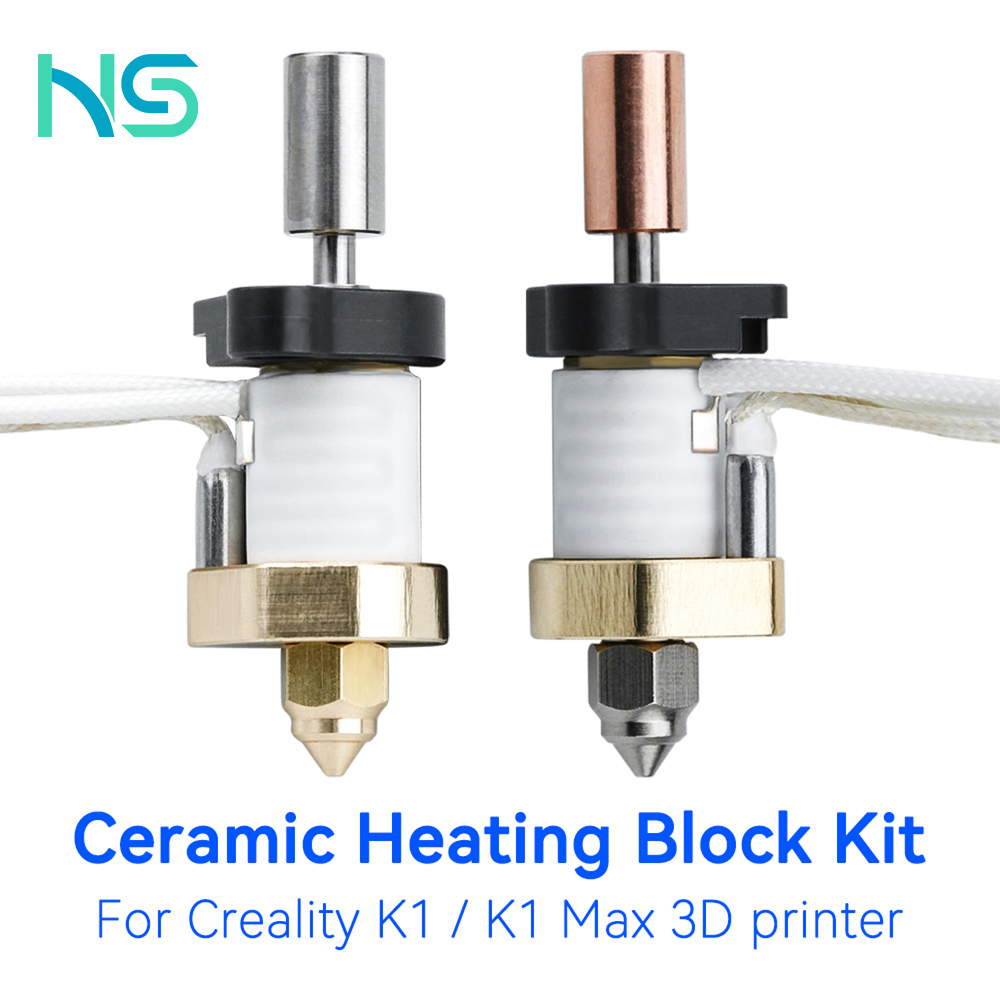 High Flow Ceramic Hotend - Creality-セラミック加熱ブロックキット,3Dプリンターのアップグレード,320の見積もり,高温度,流量印刷,均一な授乳,60w,k1 max用加熱