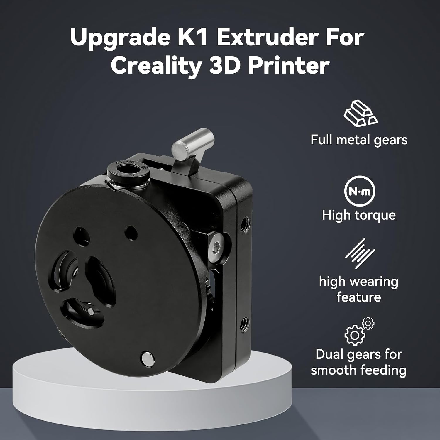 K1/K1 Max/K1C/K1 SE用押出機、改良版K1ダ - Direct Drive Dual Gear Extruder High Speed のレビューと価格