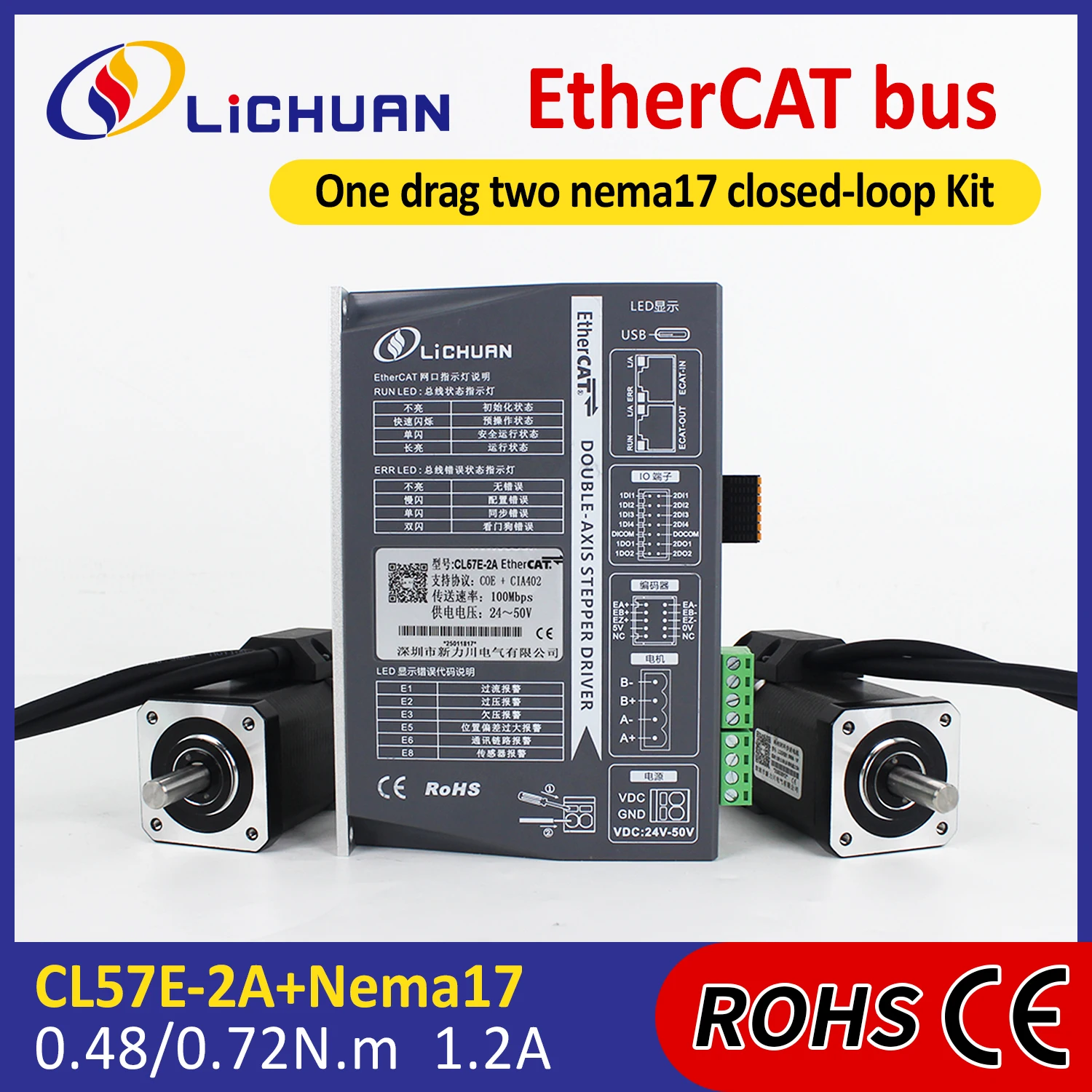 2026年製 柳川 DC24V～50V 1.2A 1000P - Closed Loop Stepper Motor Nema 17 のレビューと価格